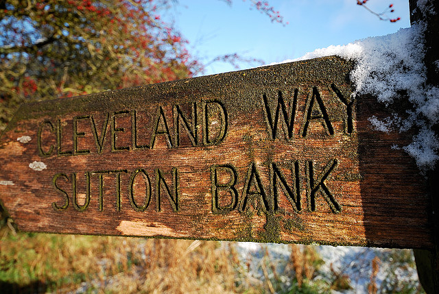 Cleveland way sign